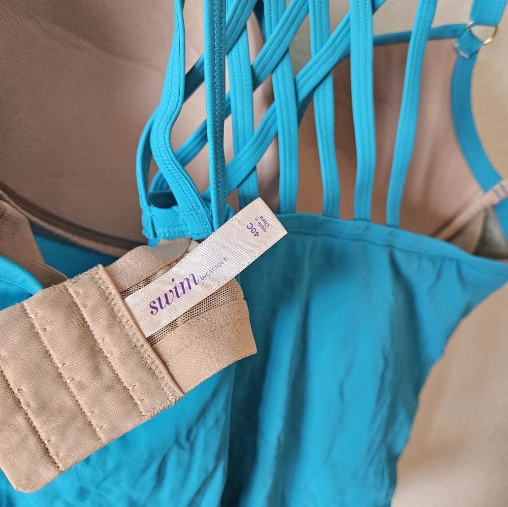 NWOT Cacique SWIM tankini. 40C - Picture 3 of 3